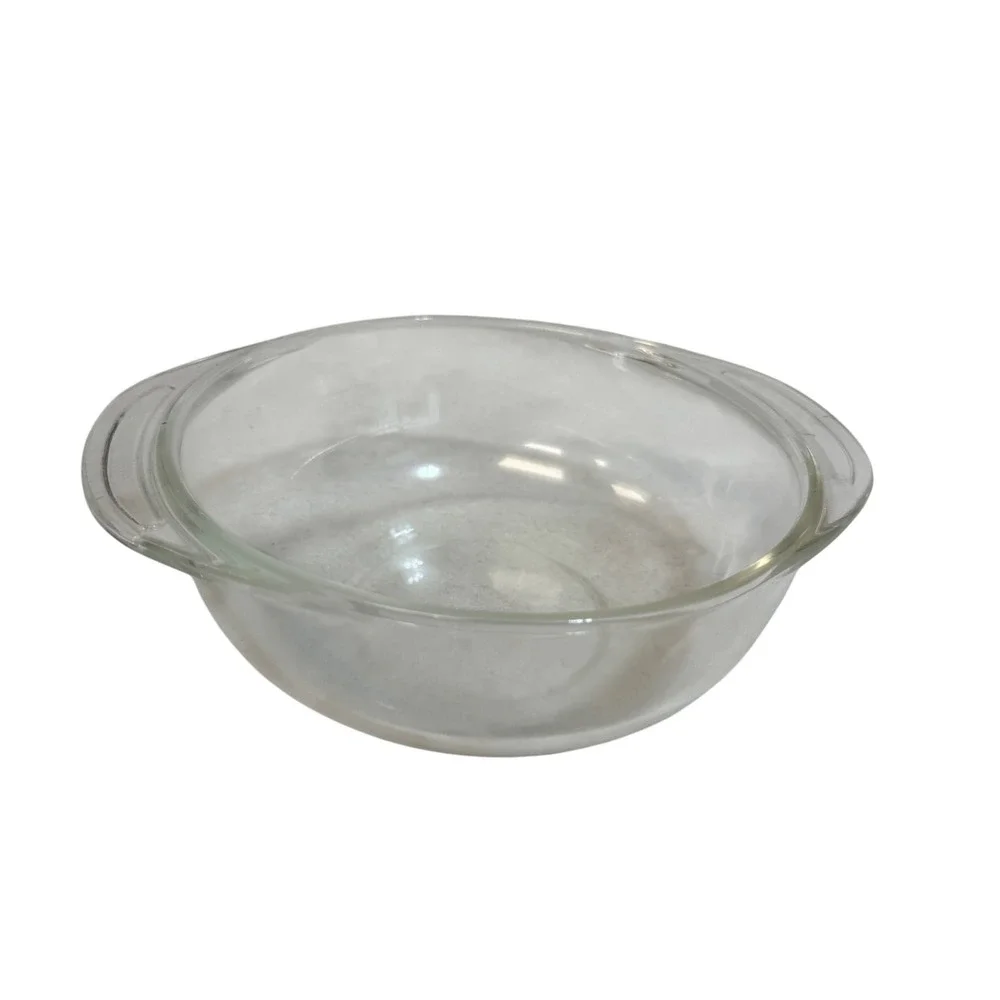Vintage Pyrex Clear‎ Glass Mixing Bowl with Handles 1 1/2 Quart 722 D-33